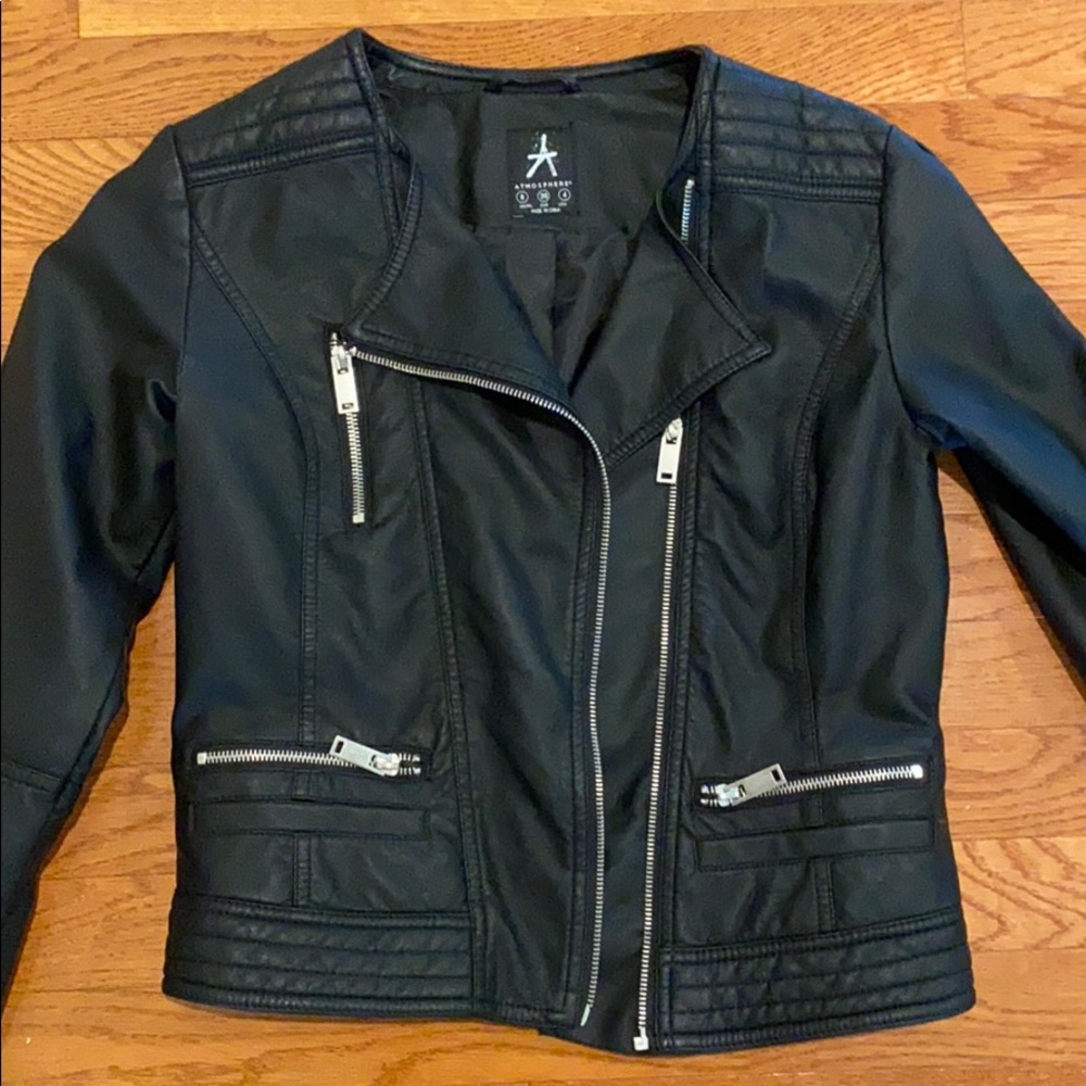 Black leather jacket from Primark